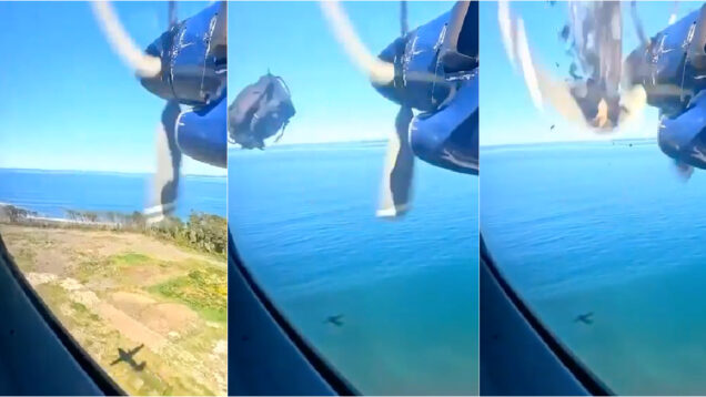 Avião é forçado a aterrar de emergência após mala de passageiro bater no motor