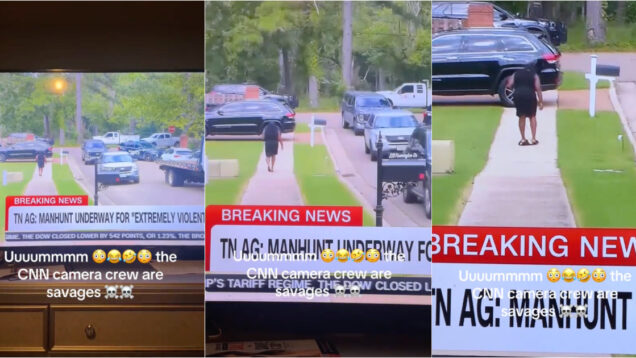 Canal de televisão capta momento insólito durante transmissão em direto