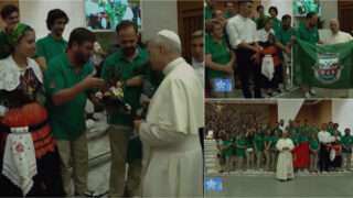 Grupo folclórico de Barcelinhos recebido pelo Papa Leão XIV no Vaticano