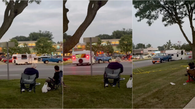 Homem inverte a ordem de uma caravana atrelada e da carrinha e cria efeito inesperado na estrada