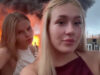 Influenciadoras russas presas após partilharem vídeo no TikTok junto a incêndio