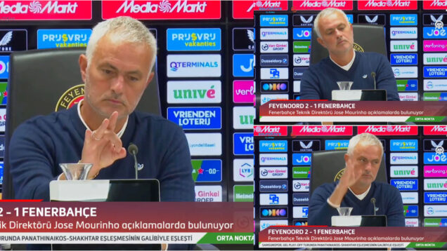 Mourinho declara guerra a mosca em conferência de imprensa do Fenerbahçe
