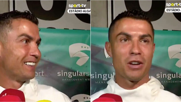 Ronaldo foi questionado sobre a Bola de Ouro e surpreendeu