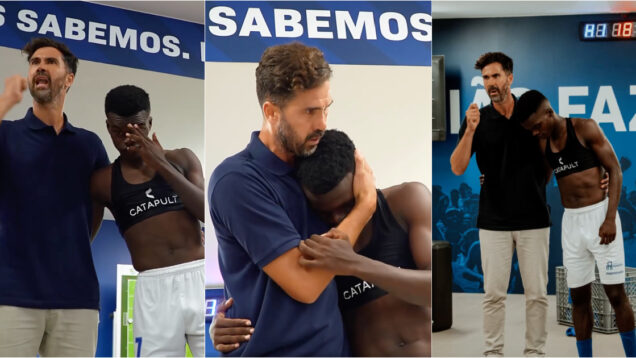 Tarantini emociona balneário ao homenagear jogador que entrou em campo após perder o pai