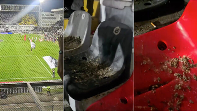 Adepta do Braga expõe condições pouco higiénicas no dérbi minhoto