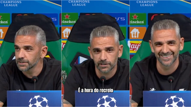 Alarme dispara em plena conferência de Rui Borges Hora do recreio!