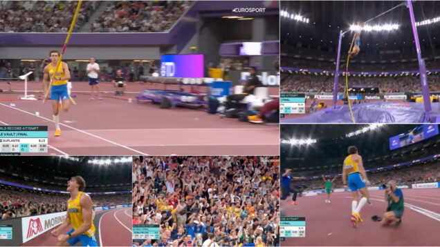 Armand Duplantis volta a fazer história e bate recorde mundial da vara pela 14.ª vez
