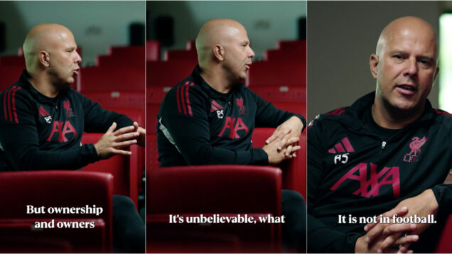 Arne Slot confirma gesto do Liverpool