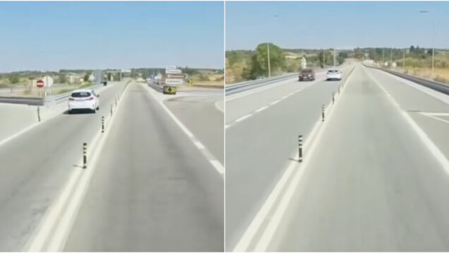 Condutor filmado a circular em contramão em Mogadouro