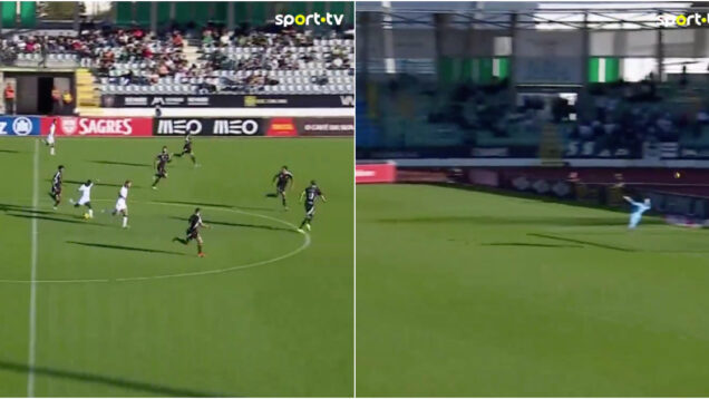 Golo do meio-campo de Elves Baldé