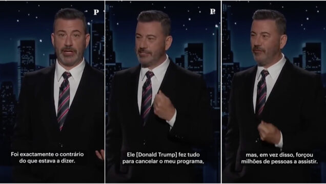 Jimmy Kimmel regressou à antena da ABC e chorou
