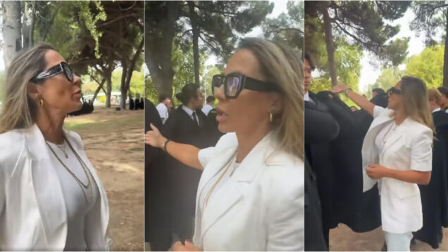 Joana Amaral Dias invade praxe académica e mostra o seu desagrado com os atos praticados pelos estudantes