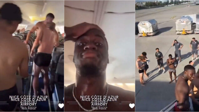 Jogadores do Mónaco enfrentam voo sem ar condicionado e ficam em cuecas