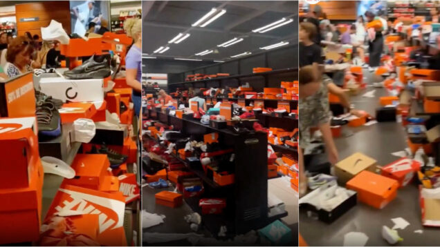 Loja da Nike de Vila do Conde vira cenário apocalíptico após uma campanha de promoções