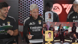 Mais rápido da equipa Que mentiroso risos no Benfica ao avaliar ratings atribuídos no FC 26