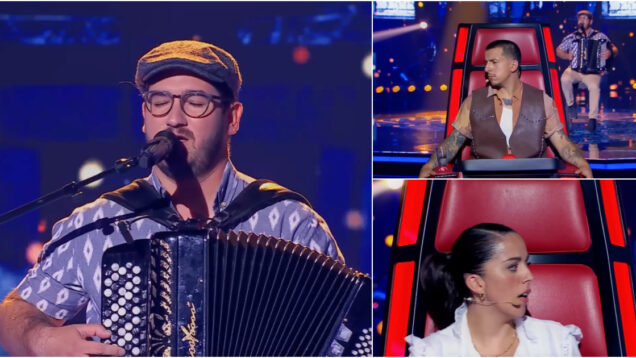 Mário Coutinho emocionou com “As Mondadeiras” e convenceu os mentores do The Voice