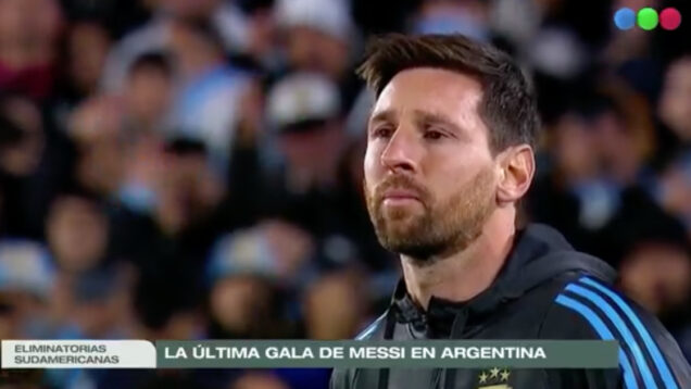 Messi ficou em lágrimas no seu último jogo pela seleção na Argentina 1