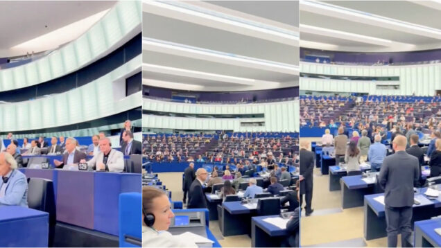 Minuto de silêncio por Charlie Kirk acaba em caos de barulho no Parlamento Europeu