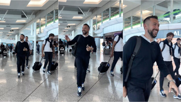 Música dedicada a Farioli ecoa no aeroporto Francisco Sá Carneiro e treinador do FC Porto reage