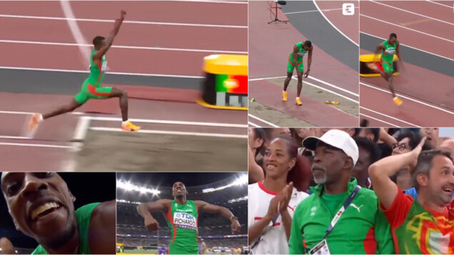 O momento em que Pablo Pichardo voou e conquistou o título de Campeão do Mundo