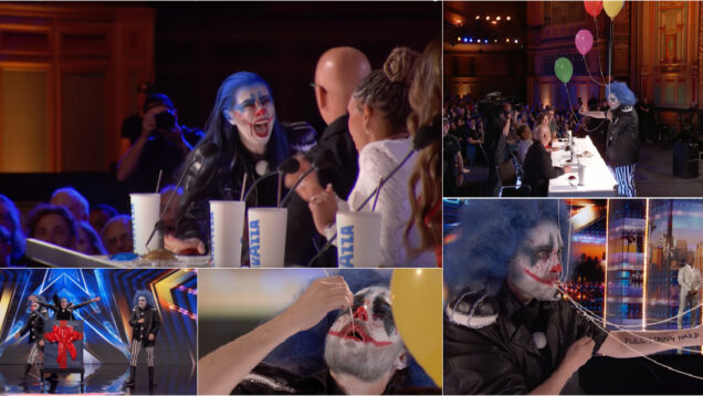 Palhaços lançam o terror e o pânico no palco do America’s Got Talent com performance arrepiante