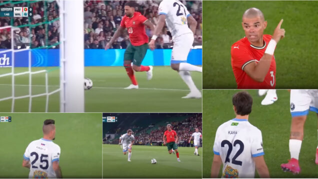 Portugal Legends dá espetáculo e goleia Seleção do Resto do Mundo