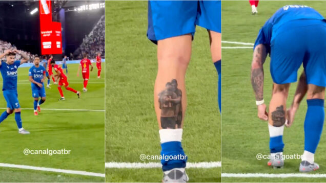 Ruben Neves marca pelo Al Hilal e faz questão de dedicar o golo a Diogo Jota