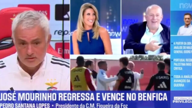 Santana Lopes recorda episódio em que saiu de entrevista por causa de Mourinho