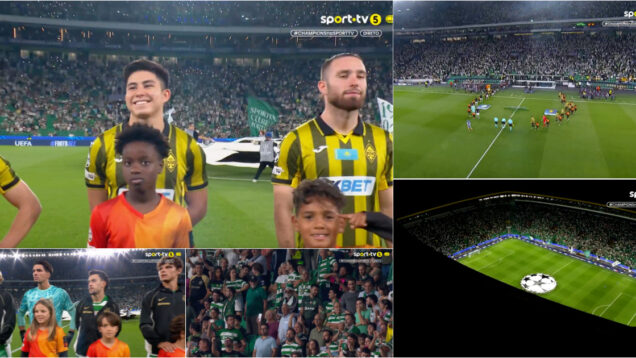 Sistema de som de Alvalade engana-se e toca hino da Liga Europa em jogo da Liga dos Campeões