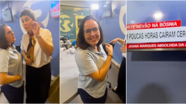 A reação de Joana Marques ao descobrir que foi absolvida no processo interposto pelos Anjos