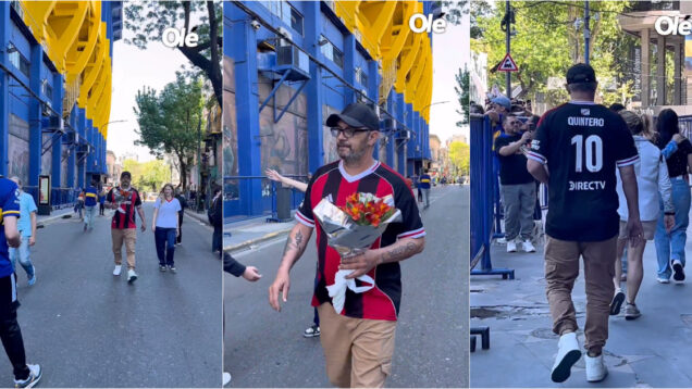Adepto do River Plate surpreende no estádio do Boca Juniors e presta homenagem a Miguel Russo