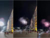 Adeptos do Nápoles recebem Sporting com fogo de artifício em frente ao hotel