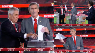 Ata rasurada gerou confronto entre Vieira, Noronha e Rui Costa no Estádio da Luz