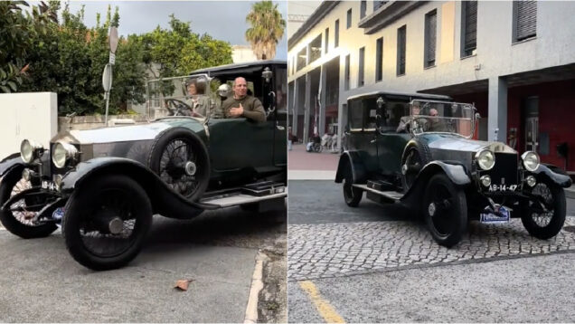 Como era o Rolls-Royce Silver Ghost de 1920 antes de ser destruido num viaduto