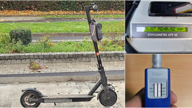 Condutor sob efeito de álcool e drogas tem trotinete apreendida