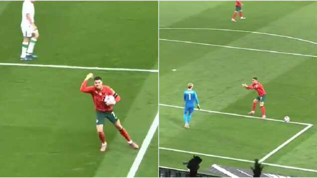 Cristiano Ronaldo protagoniza gesto que chamou a atenção no Portugal-Irlanda