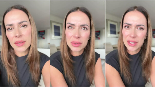 Dânia Neto não contém as lágrimas após assalto à sua casa