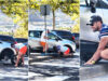 Fernando Pimenta ajuda condutor a trocar pneu durante férias na Madeira
