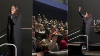 Jared Leto surpreende fãs ao aparecer na antestreia de um filme que protagoniza