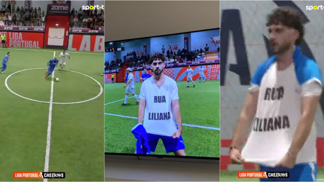 João Nuno Gonçalo marcou golo e festejou com pedido de expulsão