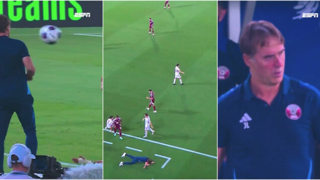 Julen Lopetegui ficou bastante mal tratado após levar headshot