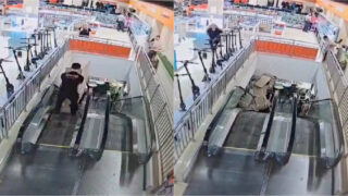 O fim trágico de uma TV de mais de 3 mil euros durante o transporte por um funcionário da loja