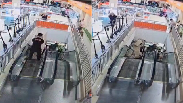 O fim trágico de uma TV de mais de 3 mil euros durante o transporte por um funcionário da loja