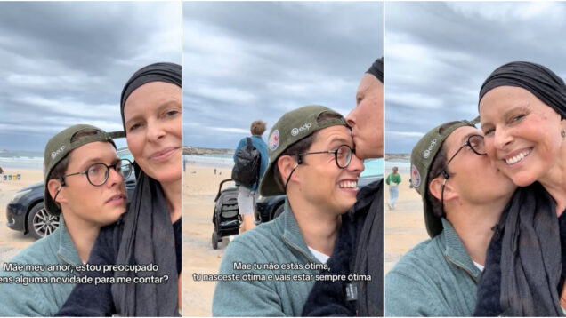 Rita Stock vence o cancro e emociona com vídeo ao lado do filho