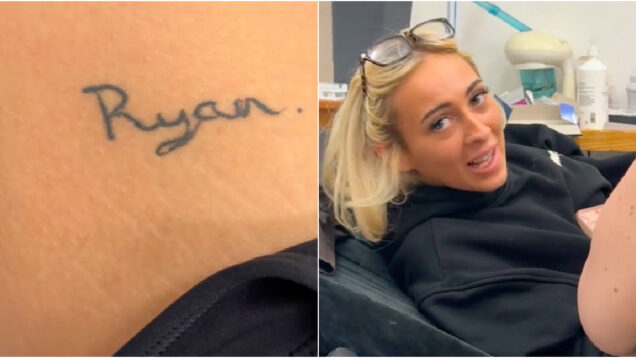 Terminou o namoro, mas não a tatuagem