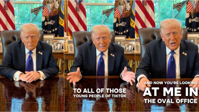 Trump entra no TikTok e afirma ter salvo a rede social para a juventude