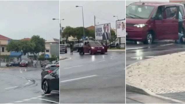 Vídeo mostra GNR a travar fugitivos na Costa da Caparica