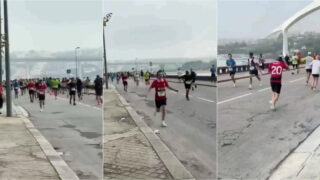 Amigo correu maratona do Porto em homenagem a Diogo Jota e abraçou Rute Cardoso