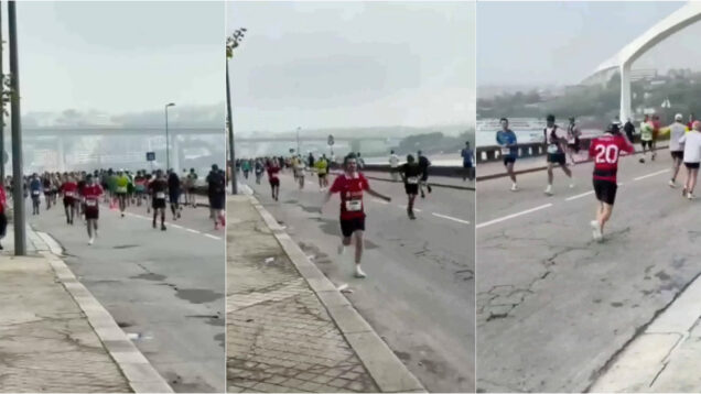 Amigo correu maratona do Porto em homenagem a Diogo Jota e abraçou Rute Cardoso