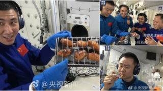 Astronautas chineses fazem o primeiro churrasco da história no espaço